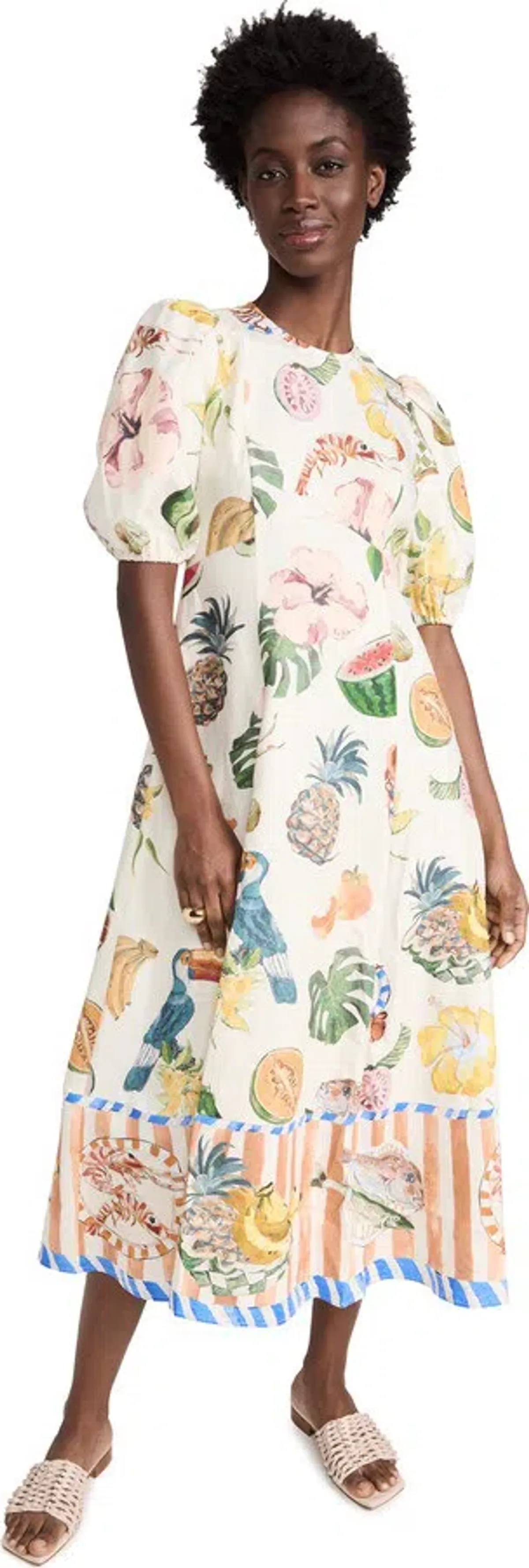 Alemais Theo Midi Dress Multi Size 12 AU - Image 16