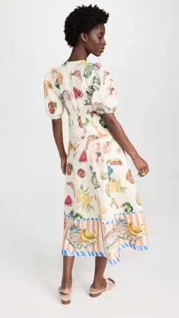 Alemais Theo Midi Dress Multi Size 12 AU for rent on The Volte - image 17