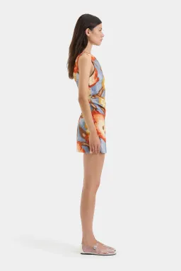 Sir The Label Avery Twist Mini Dress Camellia Floral Print Size 8 for rent on The Volte - image 4