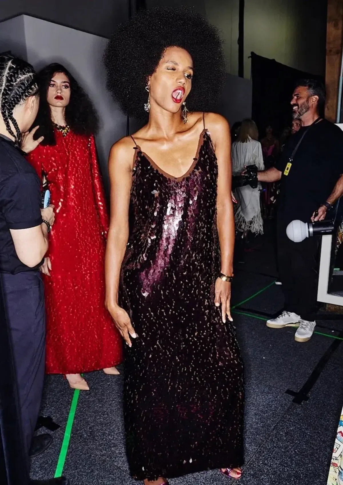 Alemais Geanie Sequin Gown Chocolate Brown Size 8 AU - Image 19