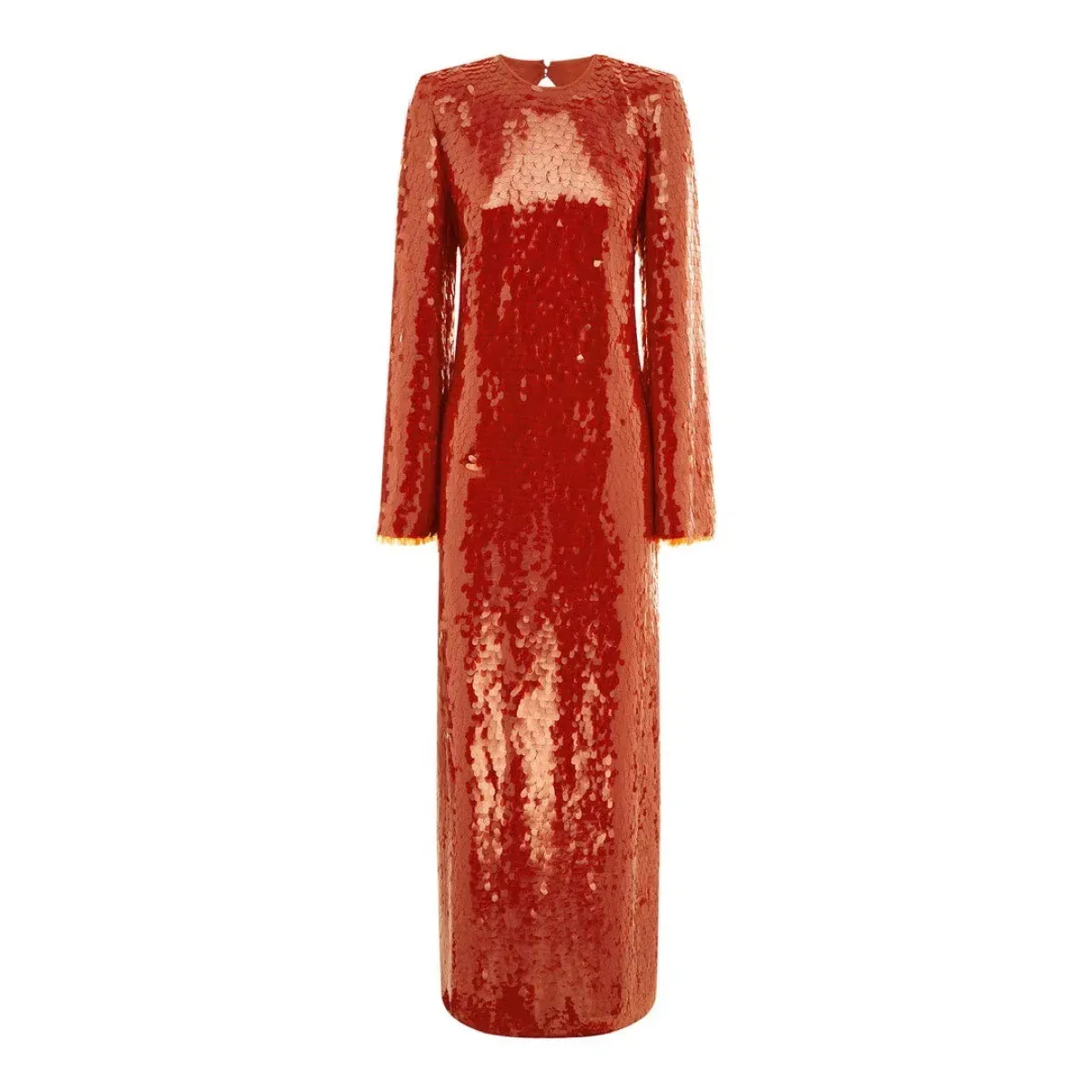 Alemais Geanie Long Sleeve Sequin Gown Red Size 8 AU - Image 10