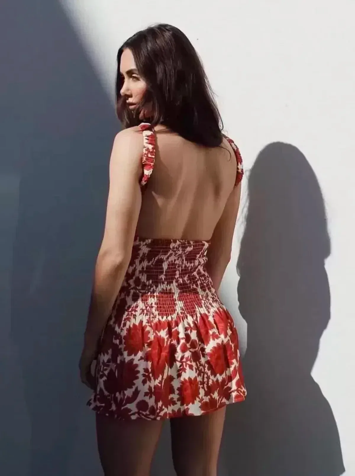 Sir the Label Cinta Open Back Mini Dress Valentina Floral Print Size 2 / AU 10 - Image 3