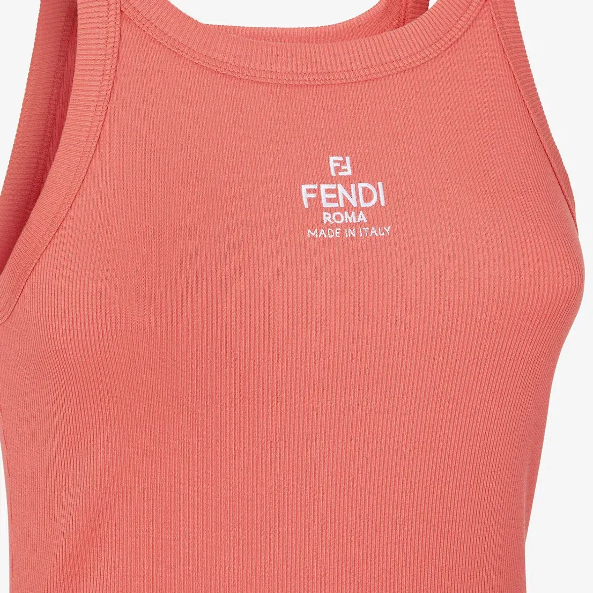 Fendi Cotton Top Salmon Pink Size XS / AU 6 - Image 2
