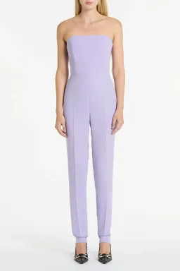 Carla Zampatti Strapless Jumpsuit with pockets Lilac/Purple Size 8  for rent on The Volte - image 1