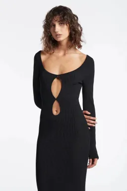 Sir the Label Petit Palace Midi Dress Black Size 8 for rent on The Volte - image 2