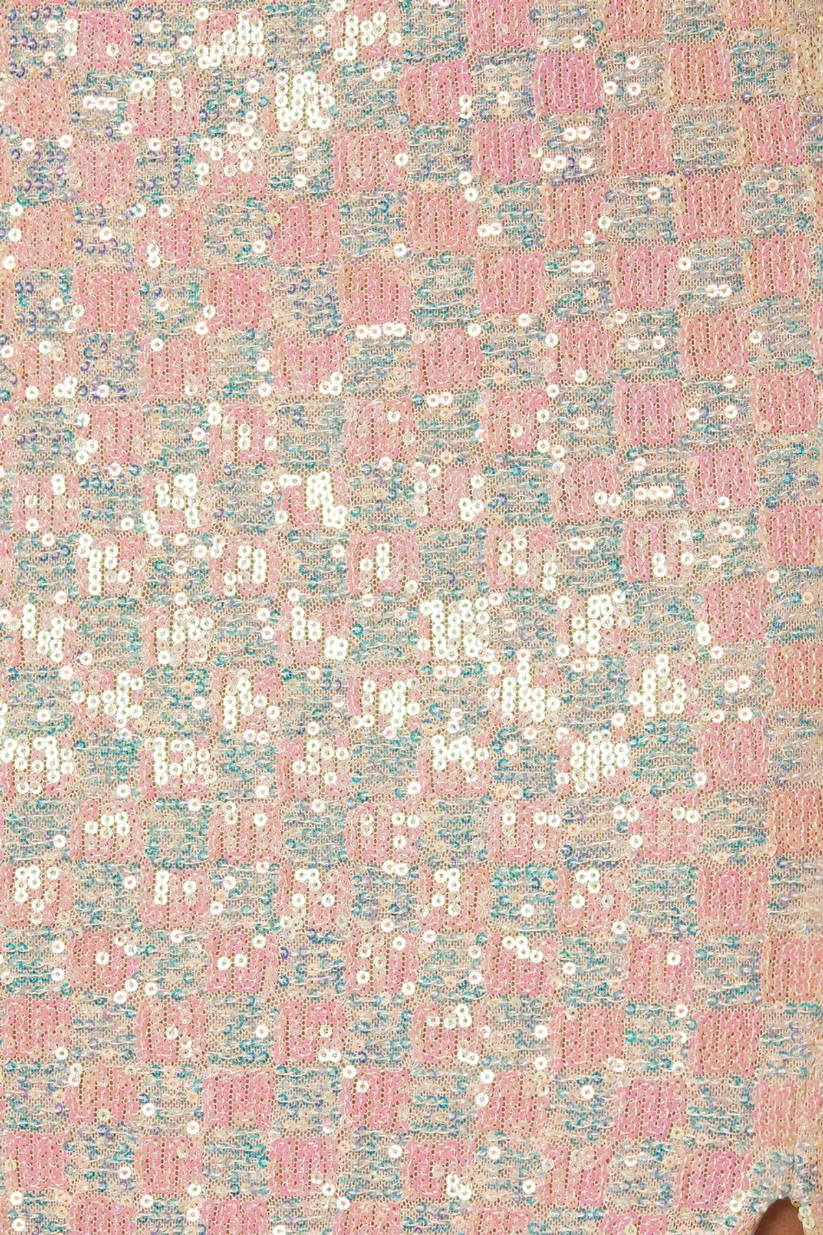 Winona Indeko One shoulder Sequin Midi Dress Pearlescent Peach Size 6  - Image 4