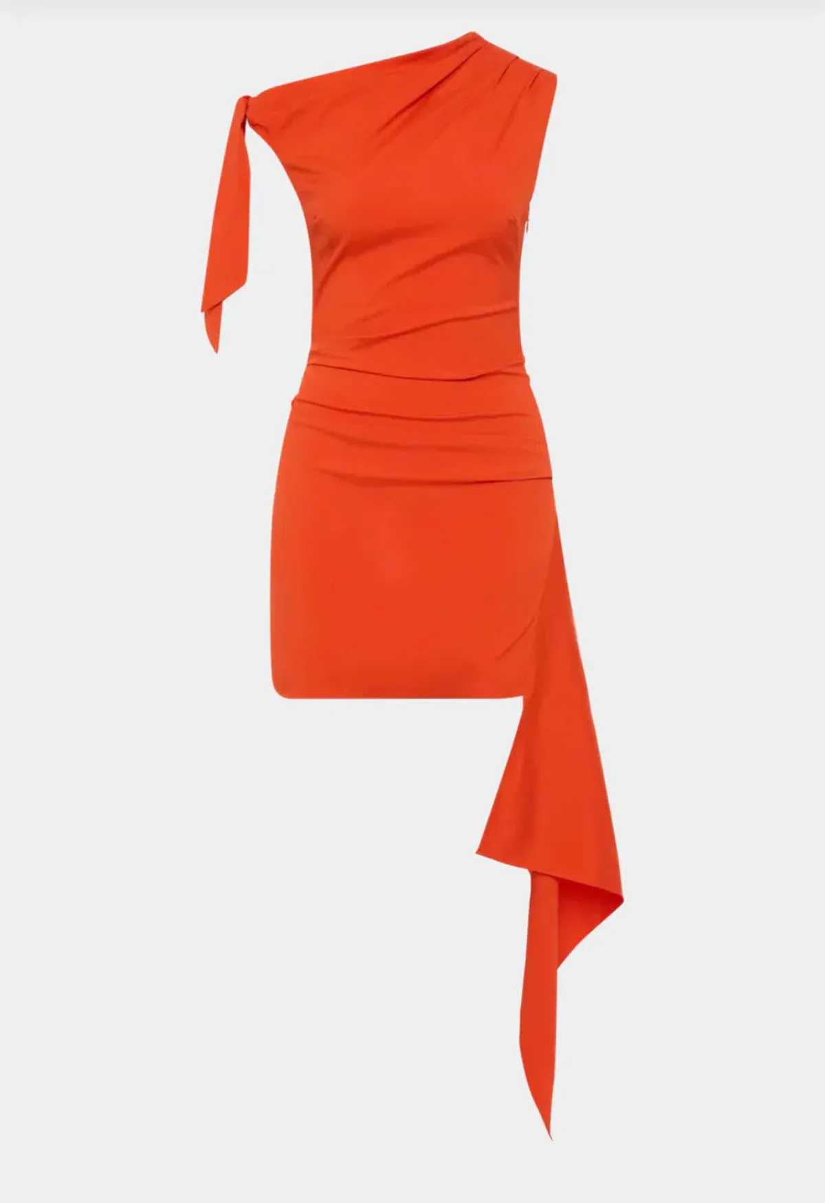 SIR THE LABEL DAHLIA MINI DRESS IN TANGERINE SIZE 3/AU 12 - Image 4