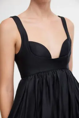 Acler Sandgate Midi Dress Black Size 8 for rent on The Volte - image 3