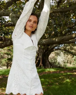 Hansen and Gretel Amity Mini Dress White Size 8 for rent on The Volte - image 6