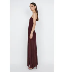 Bec & Bridge Essie Strapless Dress In Deep Plum Size 6 for rent on The Volte - image 2