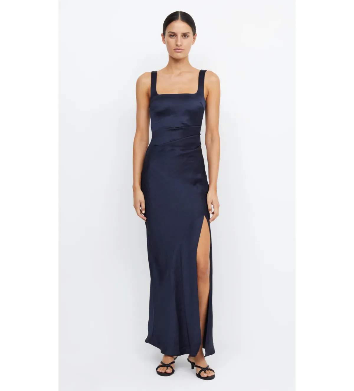 Bec & Bridge Dress The Dreamer Square Neck Dress Ink Size 8 - Image 1