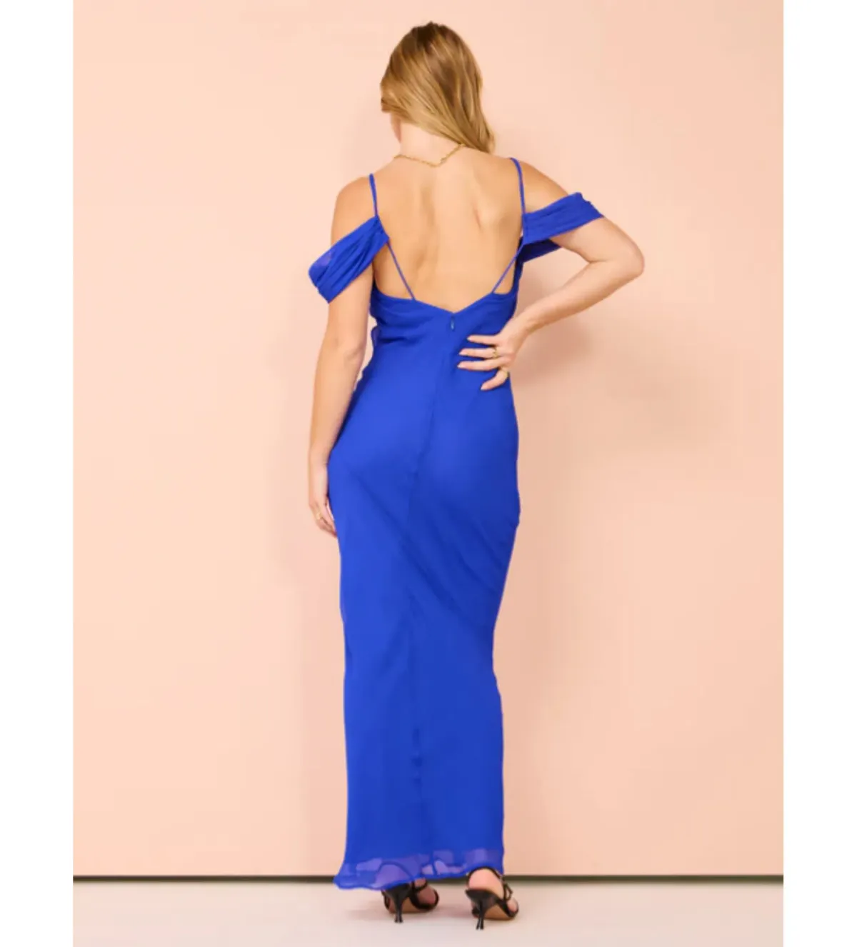 Rachel Gilbert Quinn Maxi Dress in Electric Size AU 12 - Image 4