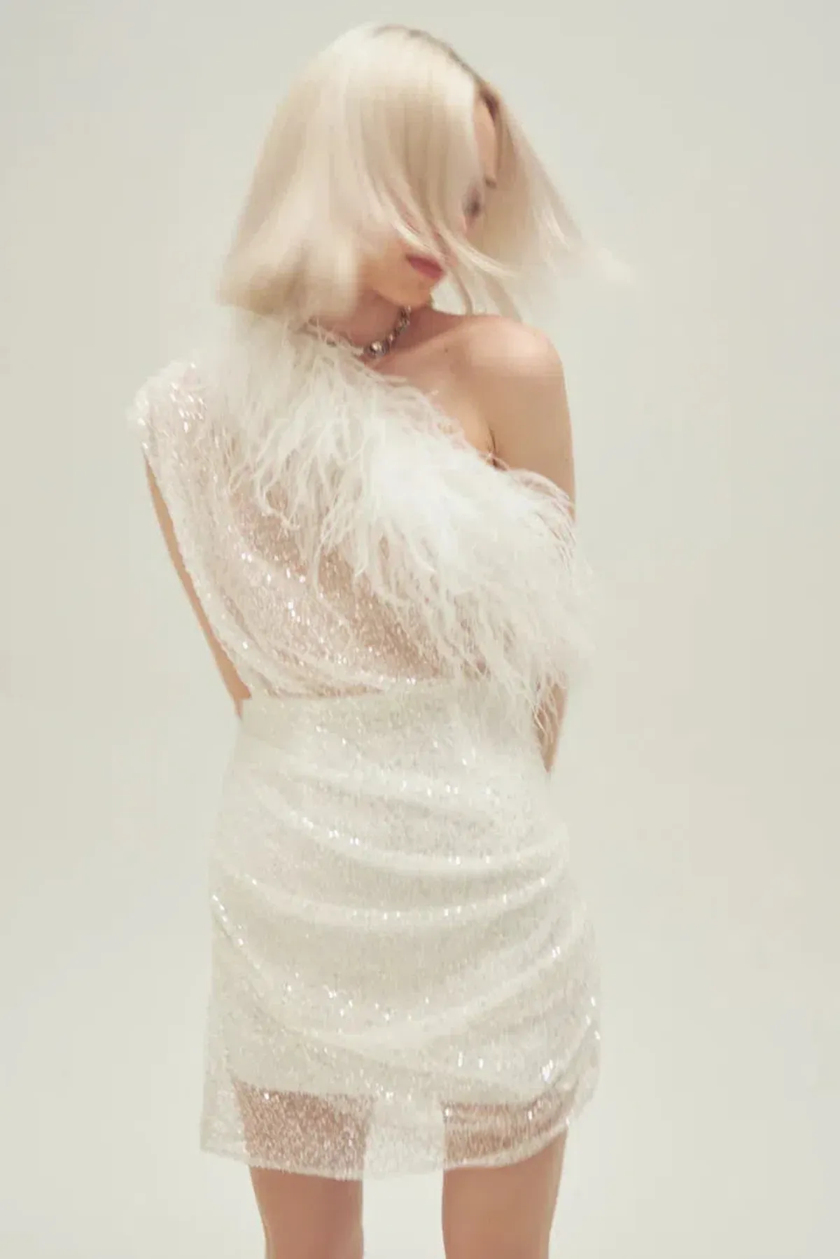 Par Violet End Scene Dress White Size AU 8  - Image 3