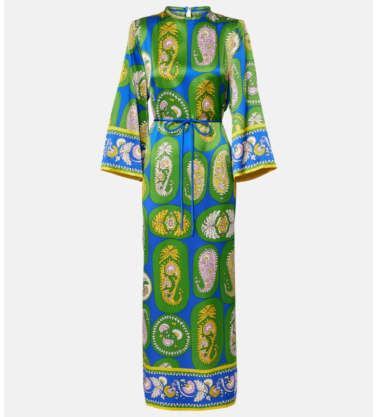 Alémais Gina Silk Midi Dress Print Size AU 16 - Image 4