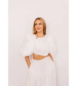 Aje Vanades Cut Out Ring Midi Dress in Ivory Size AU 6 for rent on The Volte - image 3