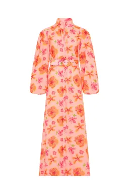 Palm Noosa Noddy Spanish Hibiscus Linen Maxi Dress Floral Size 12 for rent on The Volte - image 7