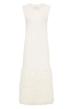 Aje Dimension Knit Midi Dress Ivory Size XS / AU 6 for rent on The Volte - image 9