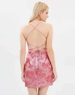 Manning Cartell Kyoto Calling Mini Dress Pink Metallic Size 8 for rent on The Volte - image 2