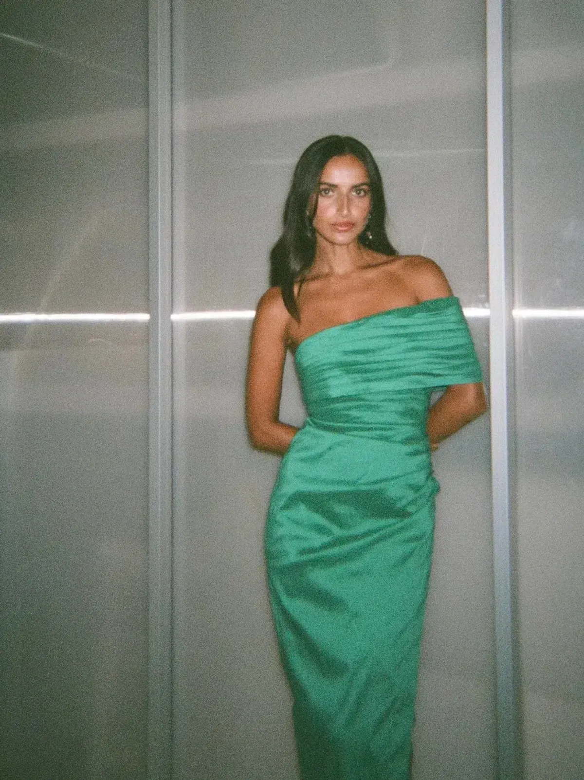 Sheike Giselle Gown Jade Green Size 10 - Image 5