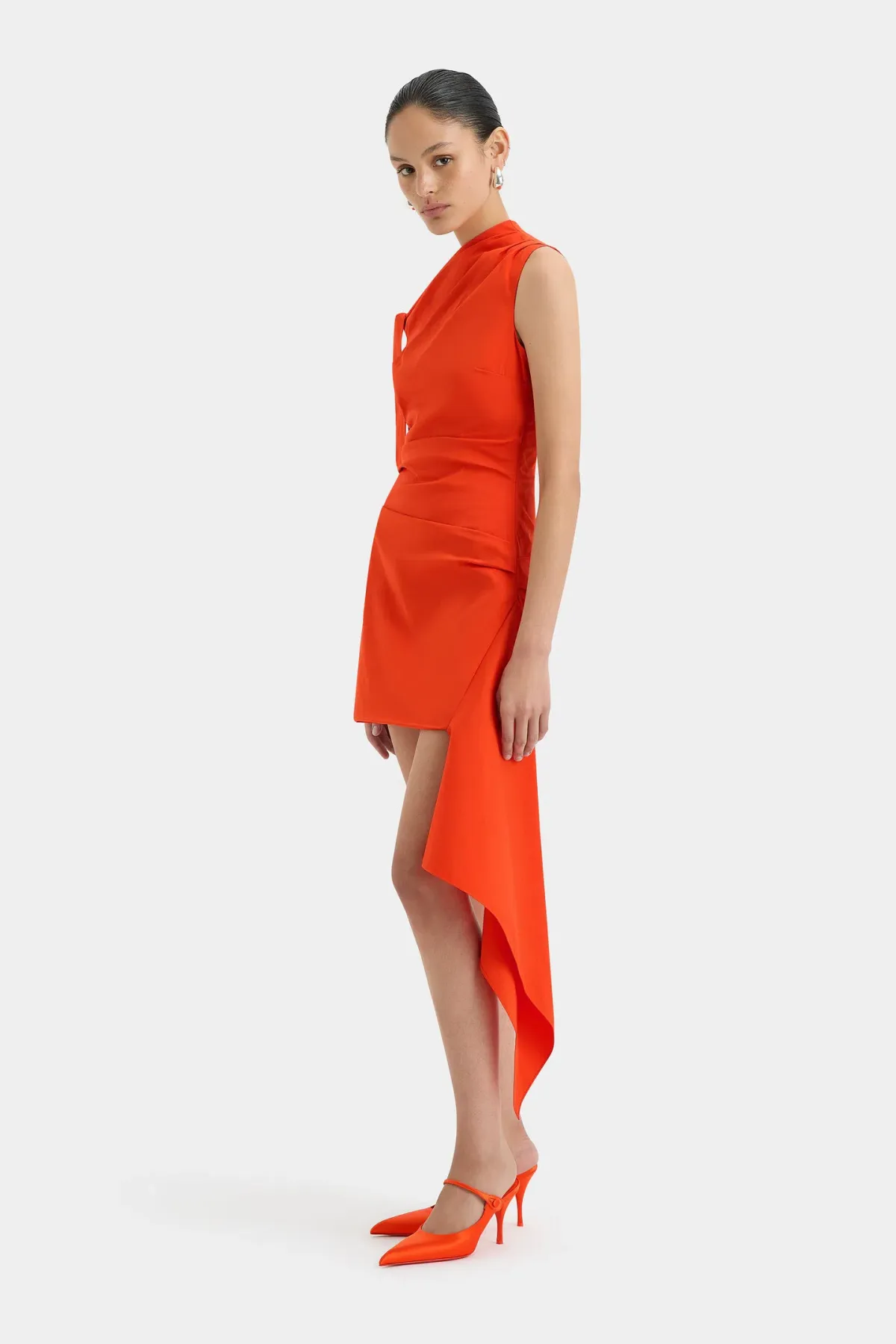 Sir the Label Dahlia Mini Dress Tangerine Size 4 / AU 14 - Image 2