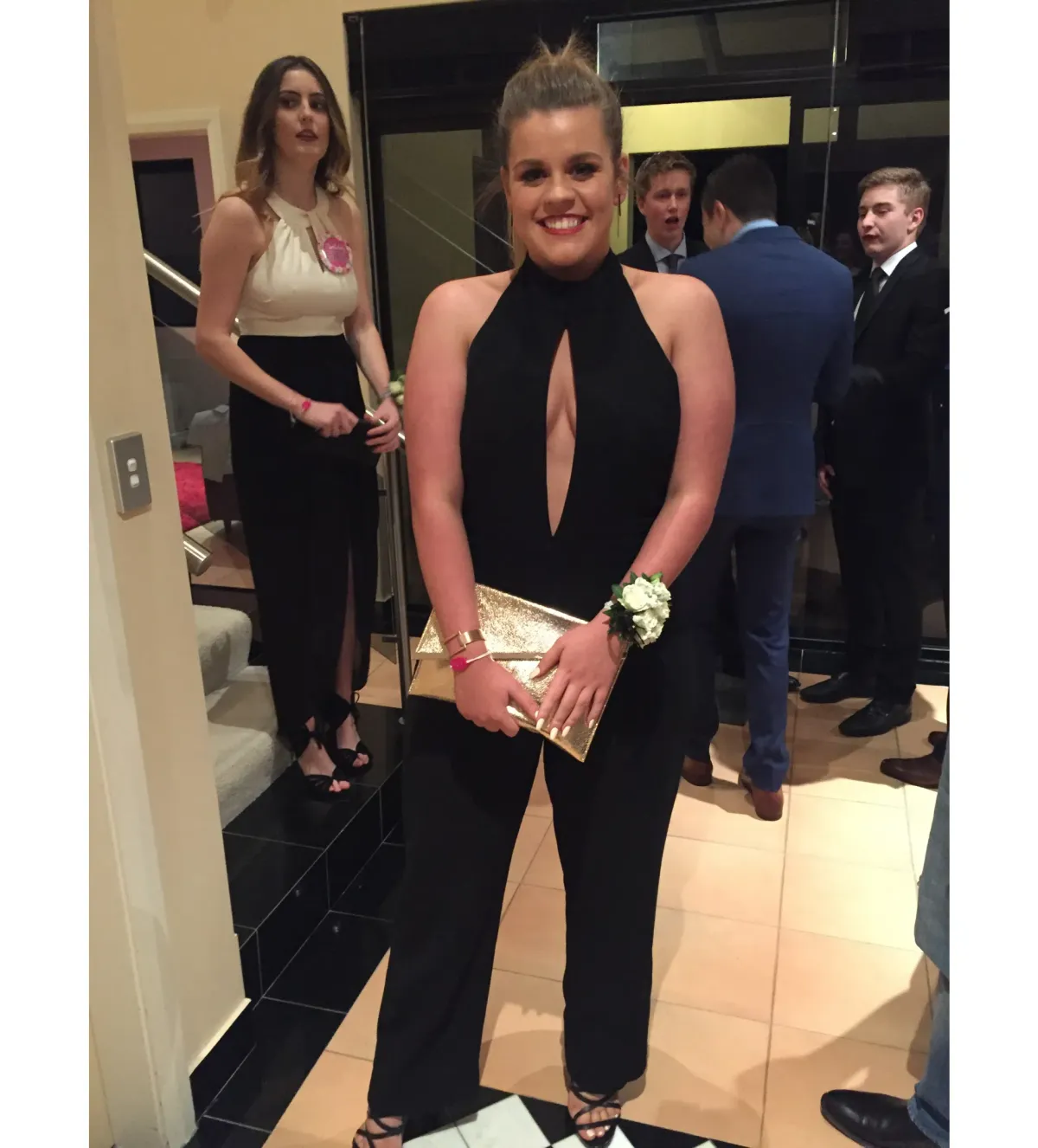 Ruth Tate  Halterneck Jumpsuit Black Size 14 - Image 1