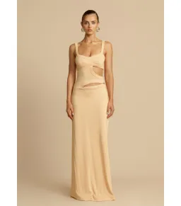 Arcina Ori Jetta Maxi  Dress Butter Size 6 for rent on The Volte - image 1