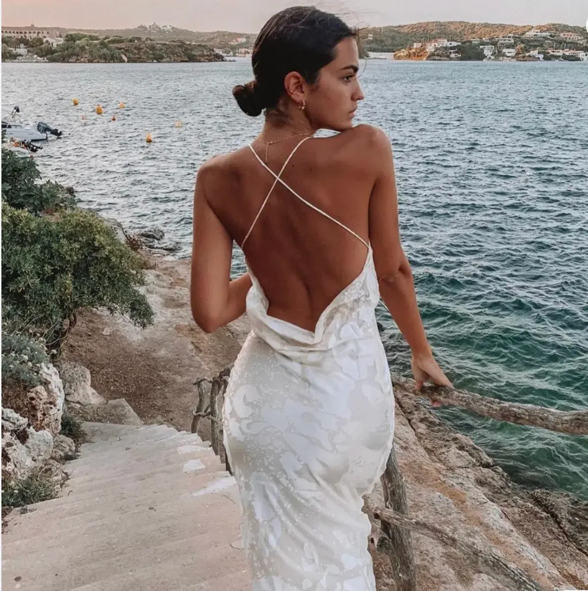 Rat and Boa Primrose Dress Cream Size M/Au 10 - Image 2