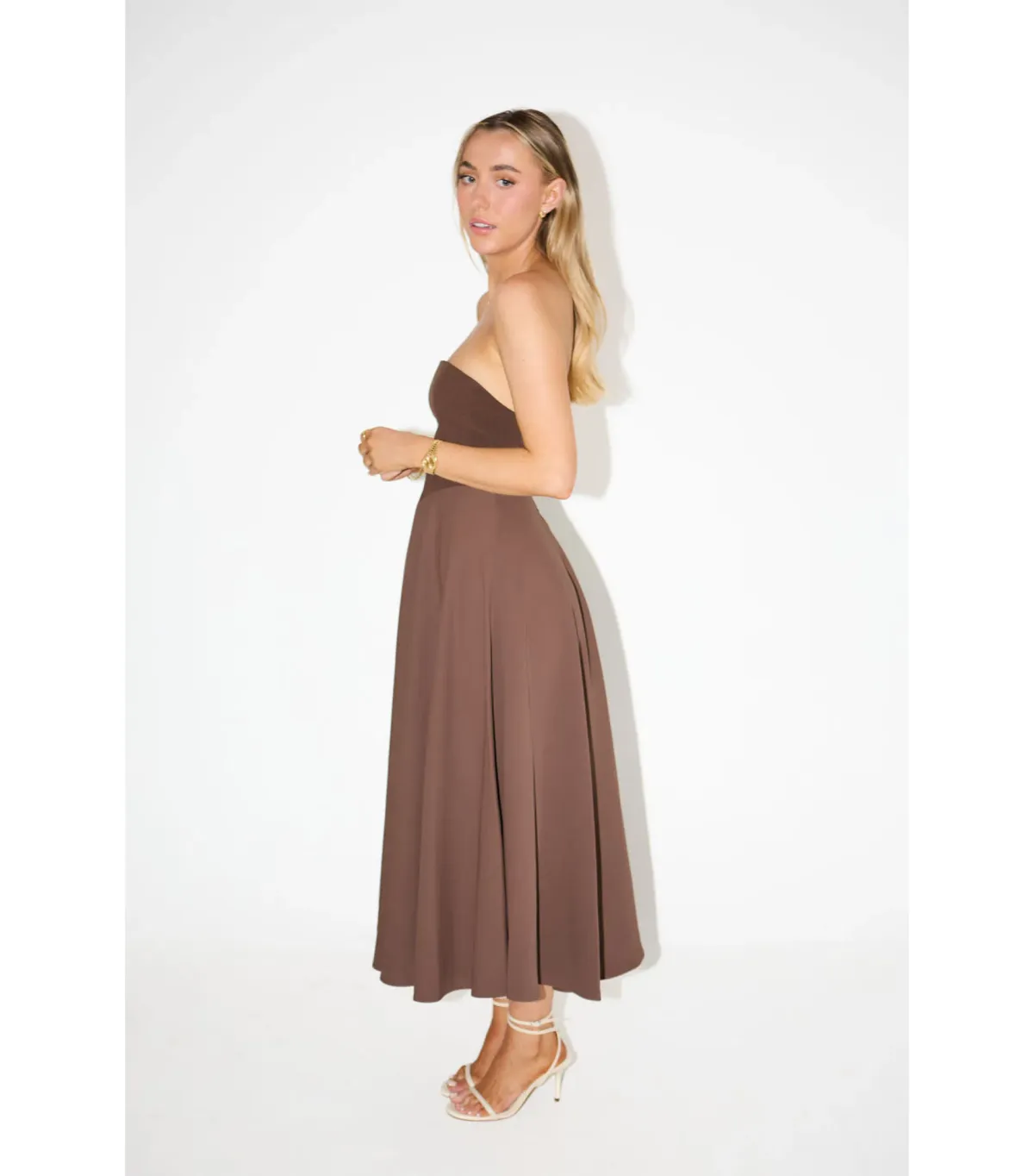 Odd Muse Ultimate Muse Strapless Dress Brown Size 14 - Image 2