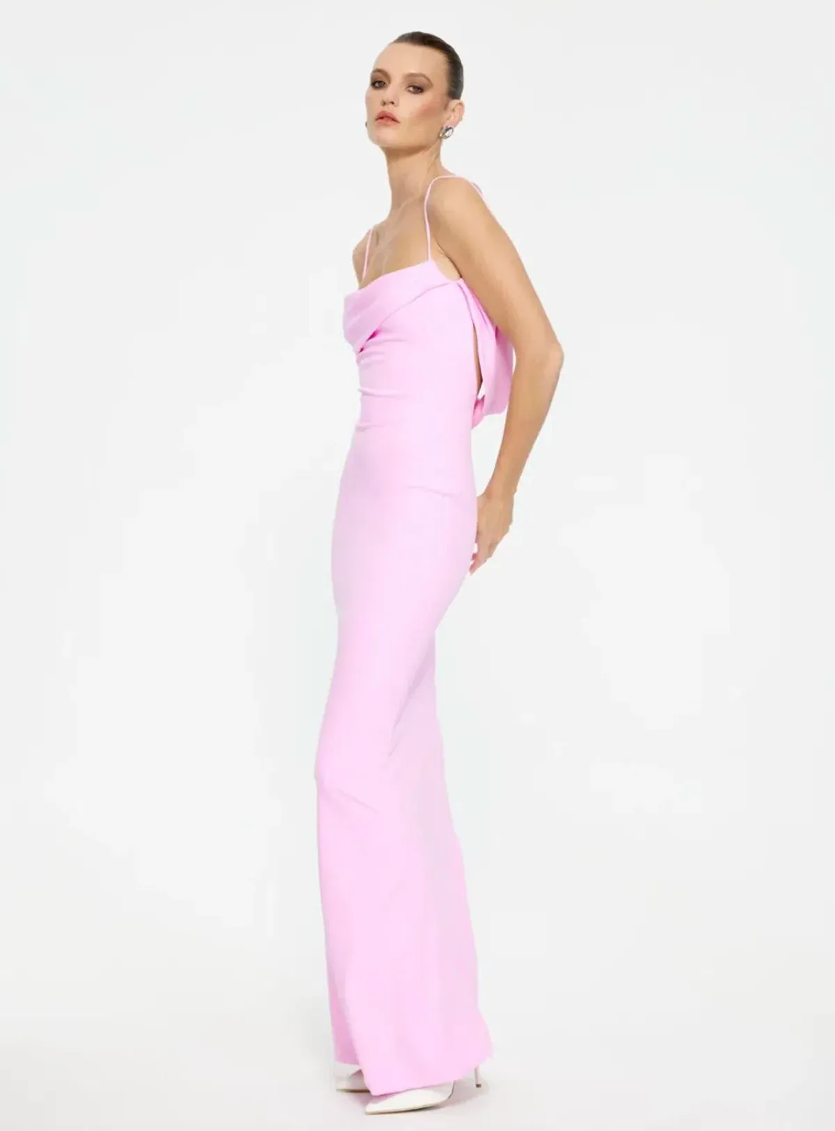 Effie Kats Havilland Gown Taffy Pink XS/Au 6 - Image 3