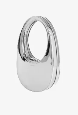 Coperni Silver Swipe Mini Leather Shoulder Bag for rent on The Volte - image 5