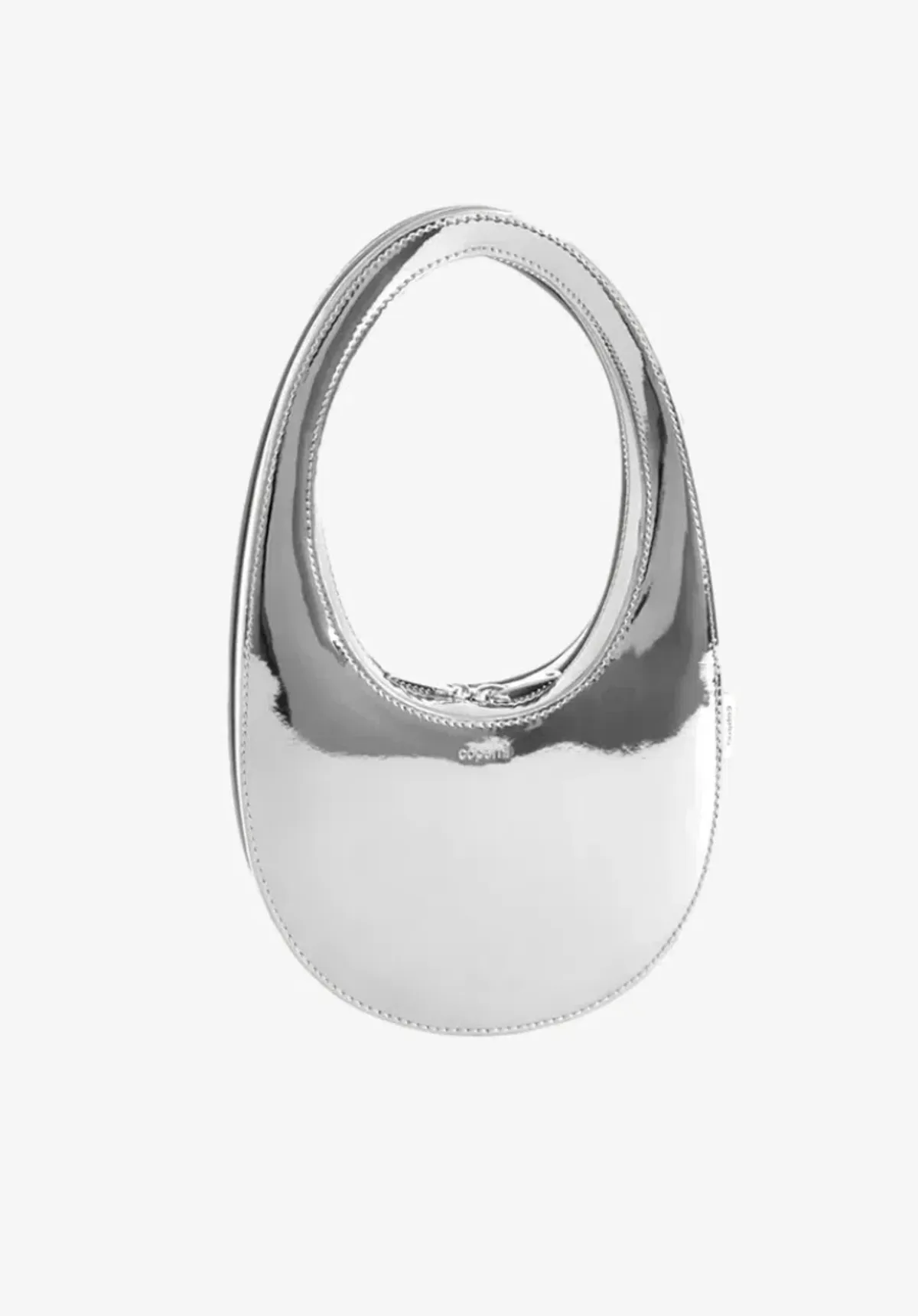 Coperni Silver Swipe Mini Leather Shoulder Bag - Image 6