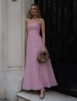 Aje Soundscape Maxi Dress Pink Size 6 for rent on The Volte - image 7