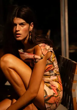 Sir the Label Talulah Knot Mini Dress Sanderling Floral  Size 10 for rent on The Volte - image 6