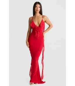 Melani The Label Red Floor Length Dress Red XS/Au 8  for rent on The Volte - image 3