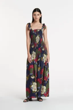 Sir the label Francesca Shirred Maxi Dress Merce Garcia Print Size 6 for rent on The Volte - image 1