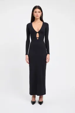 Kookai Sereya Maxi Dress Black  Size 6 for rent on The Volte - image 1