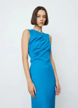 Wynn Hamlyn Chandler Dress Blue Size 6  for rent on The Volte - image 3