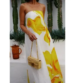 Acler Hopton Midi Dress in Ivory Calla Lily Size AU 10  for rent on The Volte - image 2