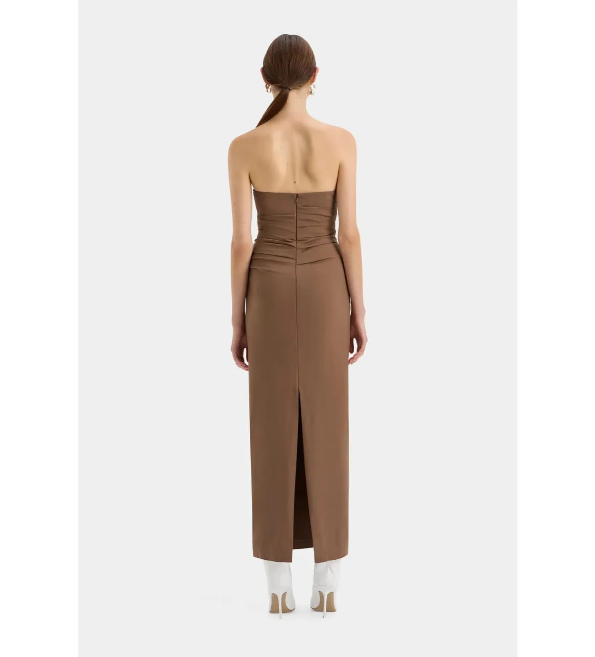 Sir the label Alba Strapless Gown in Mocha Size AU 4 - Image 4