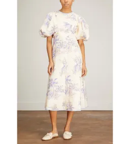 Zimmermann Linen Day Midi Dress in Pearl Palm Toile Size 2 / AU 12 for rent on The Volte - image 1