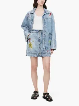 Alemais Jackpot Denim Jacket Size AU 8 and Mini Skirt Size AU 10 Blue for rent on The Volte - image 13