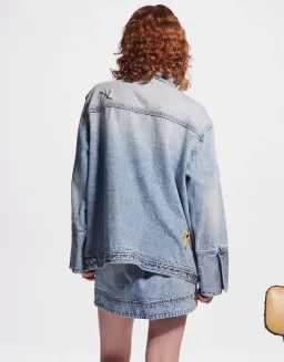 Alemais Jackpot Denim Jacket Size AU 8 and Mini Skirt Size AU 10 Blue for rent on The Volte - image 9