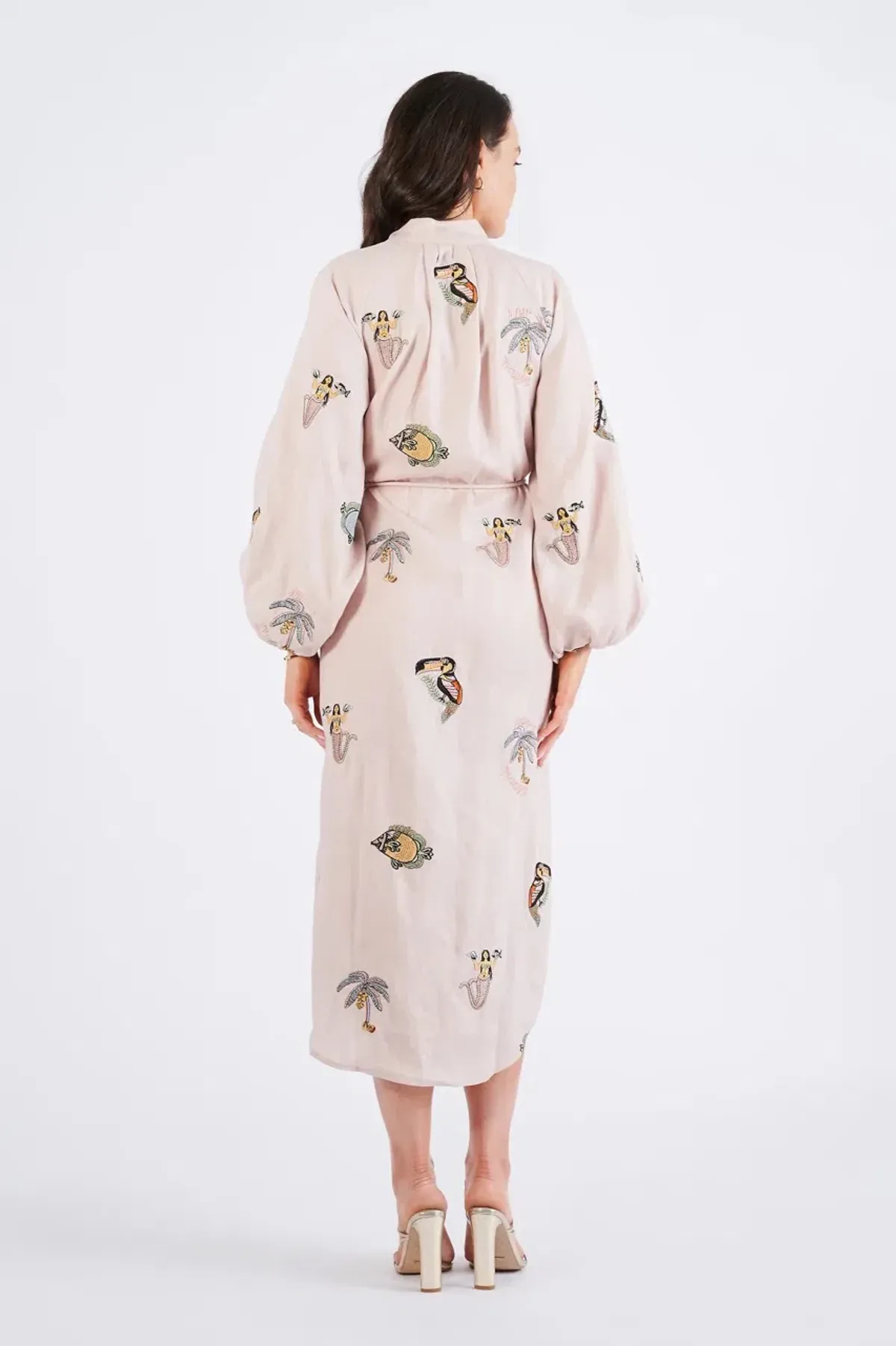 Alemais Vacay Mermaid Shirtdress Pink Size AU 10  - Image 8