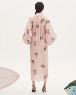 Alemais Vacay Mermaid Shirtdress Pink Size AU 10  for rent on The Volte - image 4