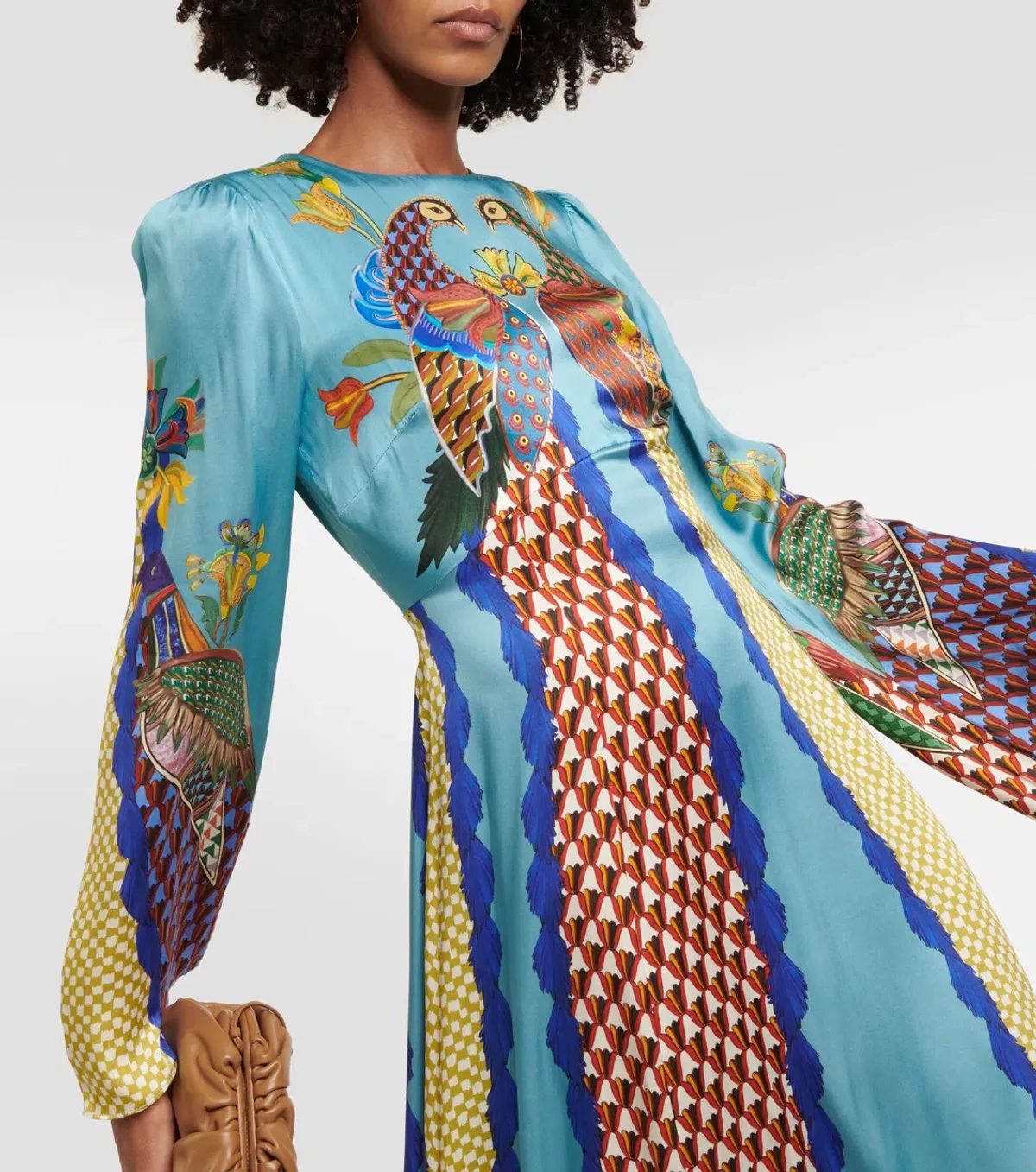 ALEMAIS Gilly Flare Sleeve Dress Multi Size AU 10 - Image 8