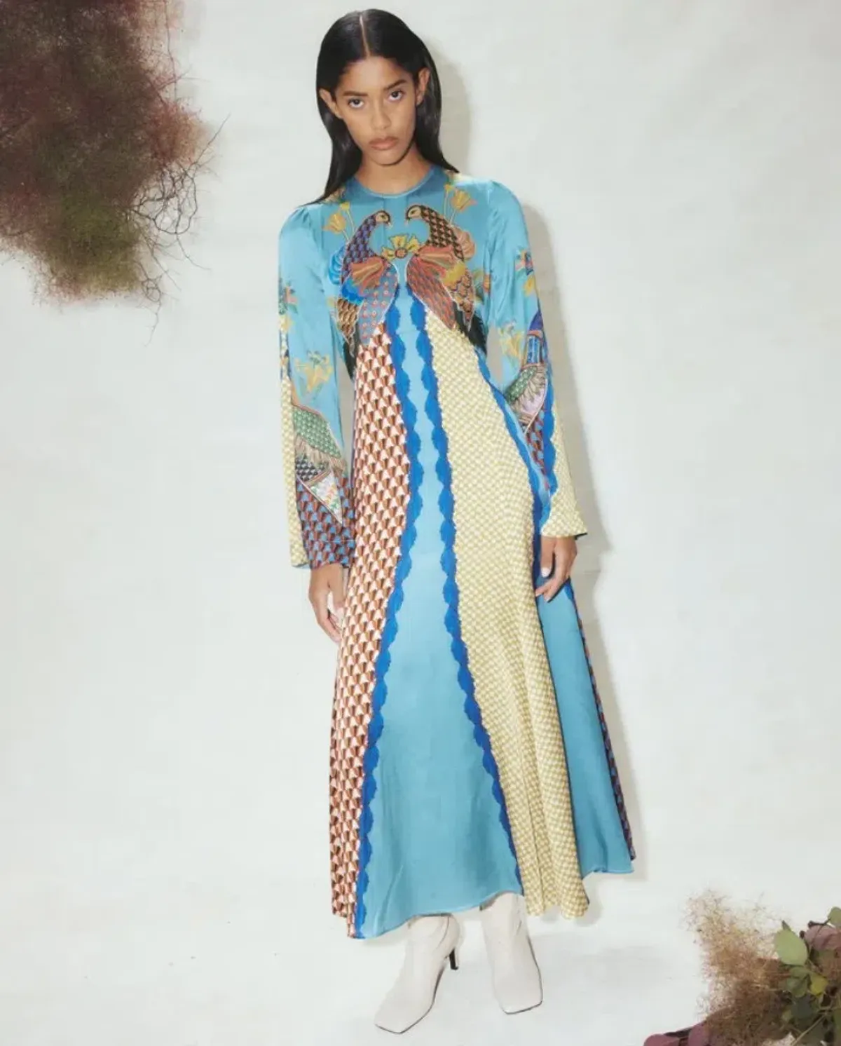 ALEMAIS Gilly Flare Sleeve Dress Multi Size AU 10 - Image 11