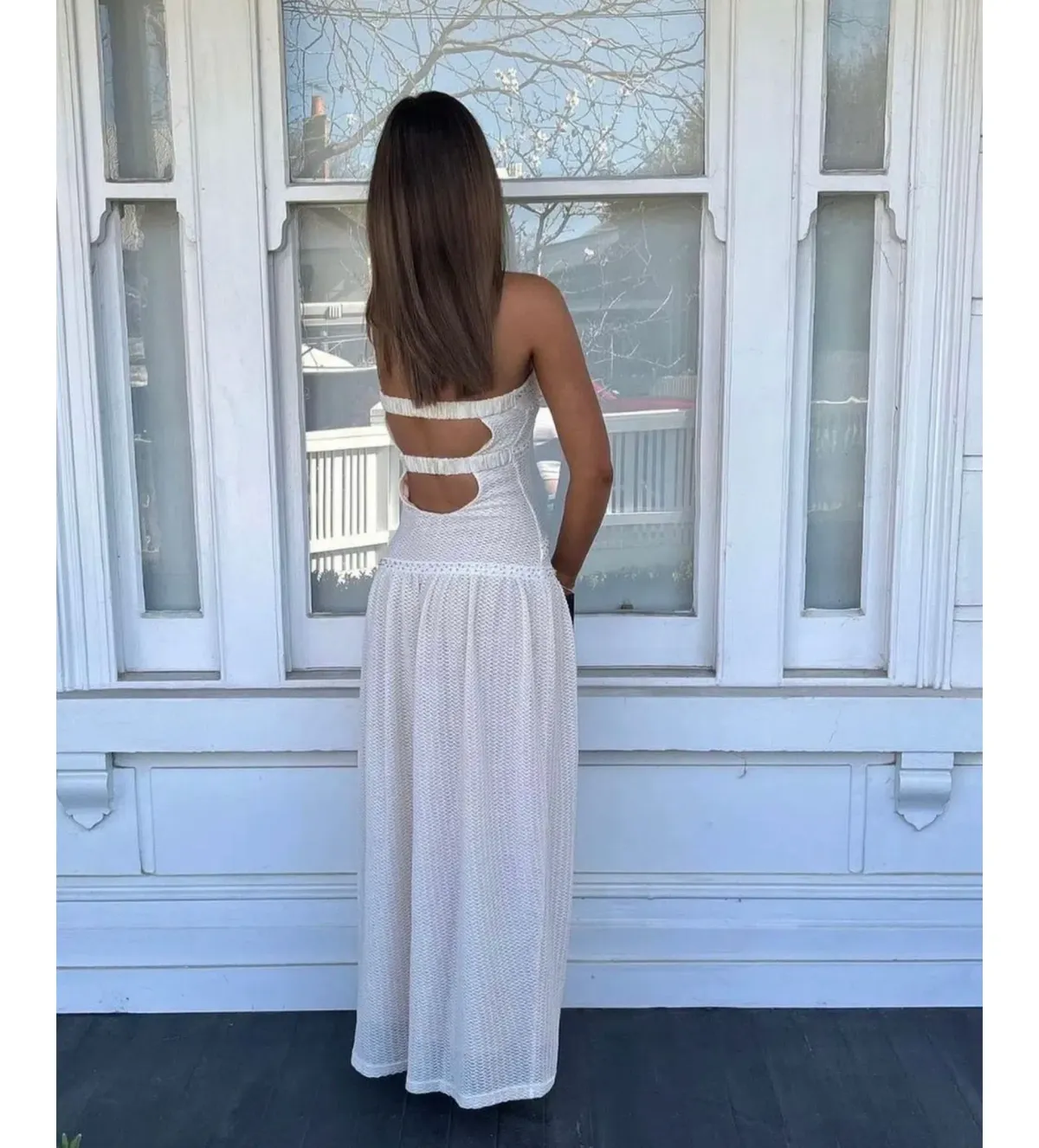 Fait Par Poutch Colette Dress White Size S / AU 8 - Image 8