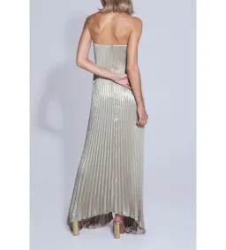 L’idee Black Tie Gown Gold Shimmer Size AU 8 for rent on The Volte - image 3