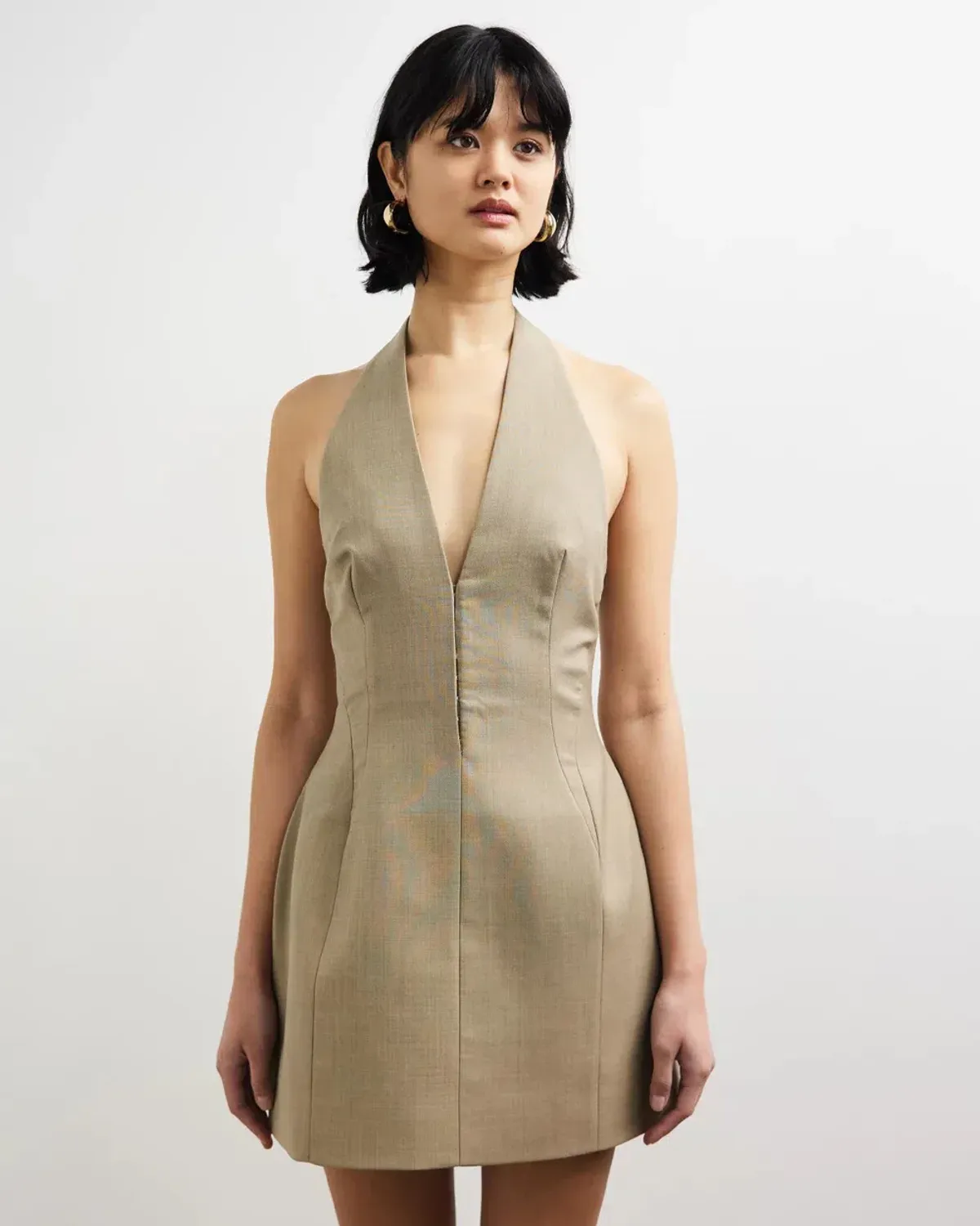 Camilla and Marc Pompidou Mini Dress Olive Marle Size 12 - Image 2