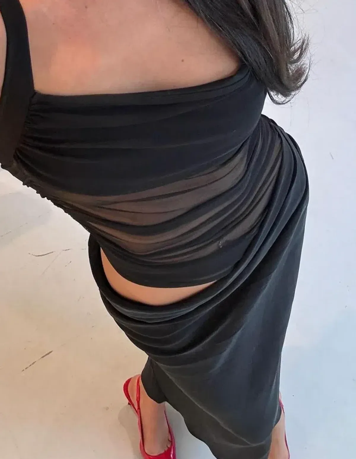 Benni Gina Maxi Dress- Black- Size 10 - Image 3